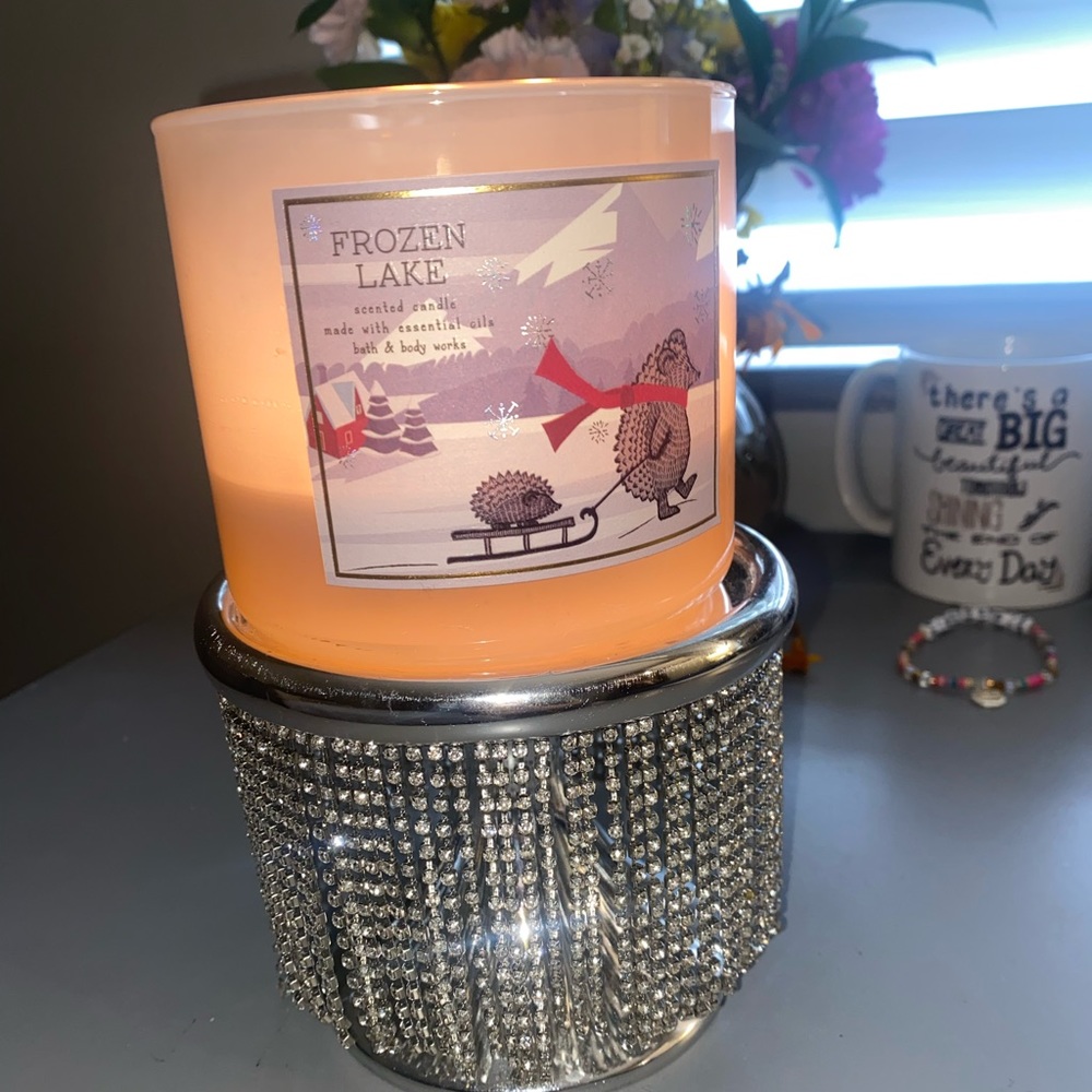 Bath and body works rhinestone candle holder